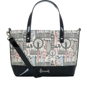 Harrods Original Balloons & Bicycles White Shoulder Bag